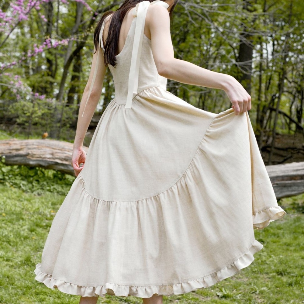 Of Her Own Kind Mirabelle dress in raw silk